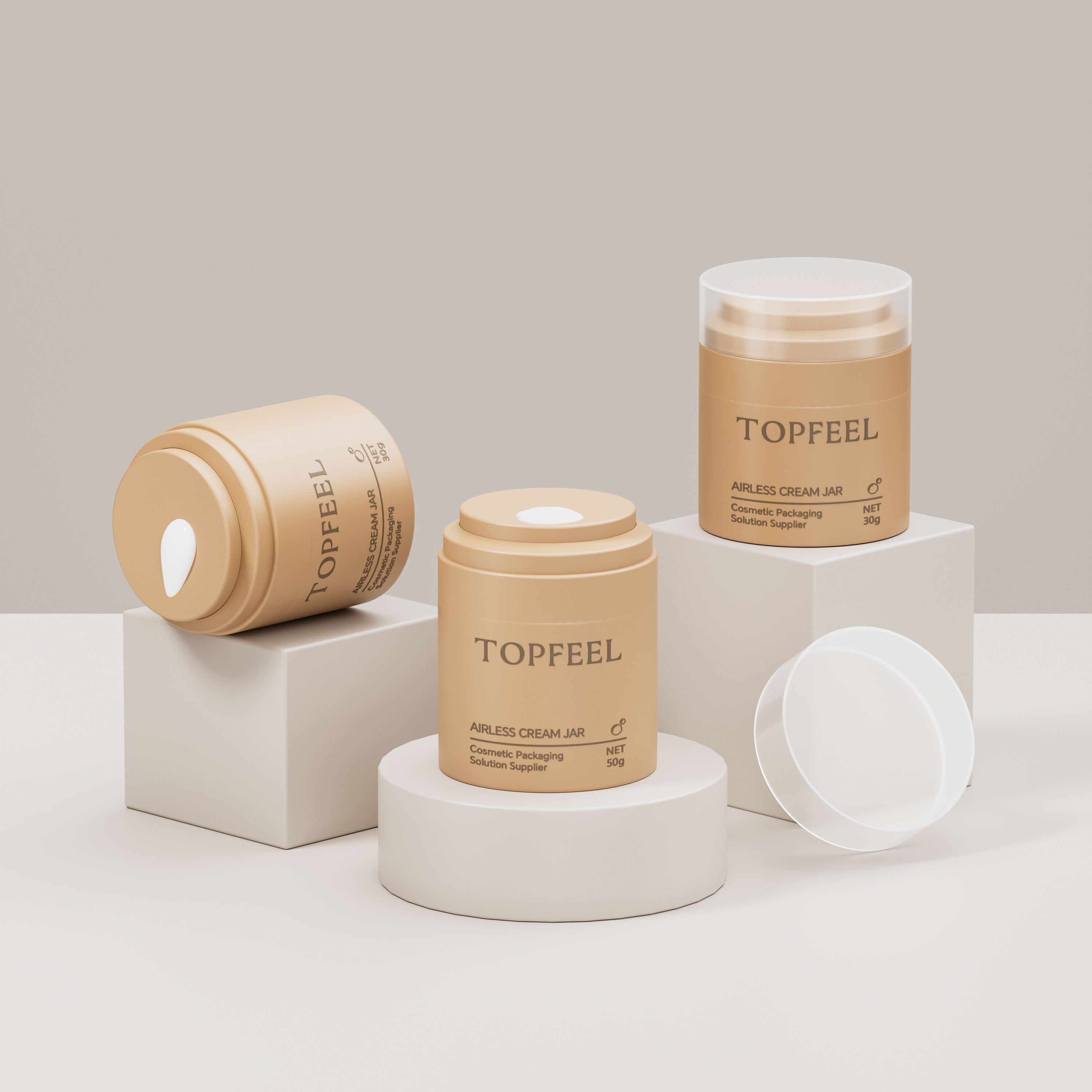PJ98 Airless Cosmetic Pump Jar